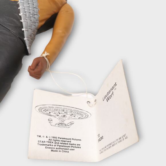 Vintage 1993 Star Trek The Next Generation Lieutenant Worf Figure 10" height - Picture 4 of 9